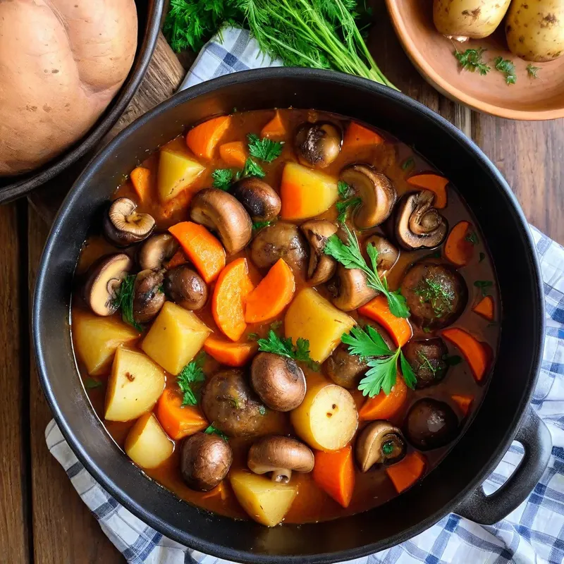 Рецепт Овощное рагу с грибами и картофелем