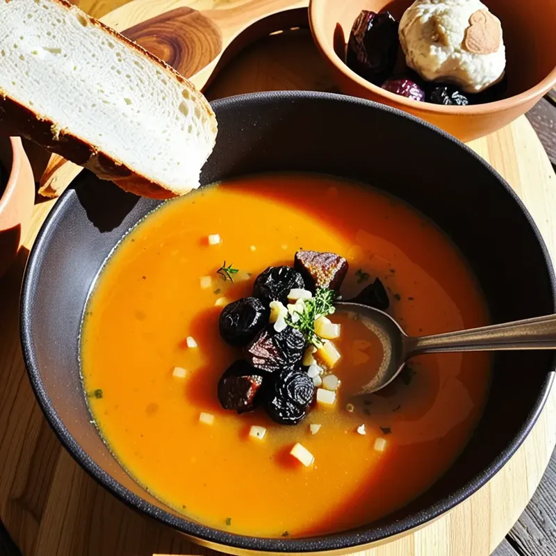 Рецепт Рассольник с бараниной и черносливом