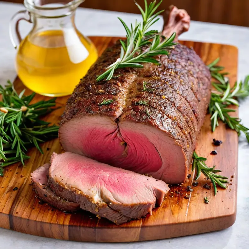 Рецепт Ростбиф с чесночным маслом и прованскими травами