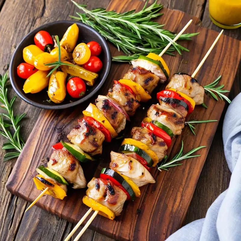 Рецепт Шашлык из кролика с горчицей и розмарином