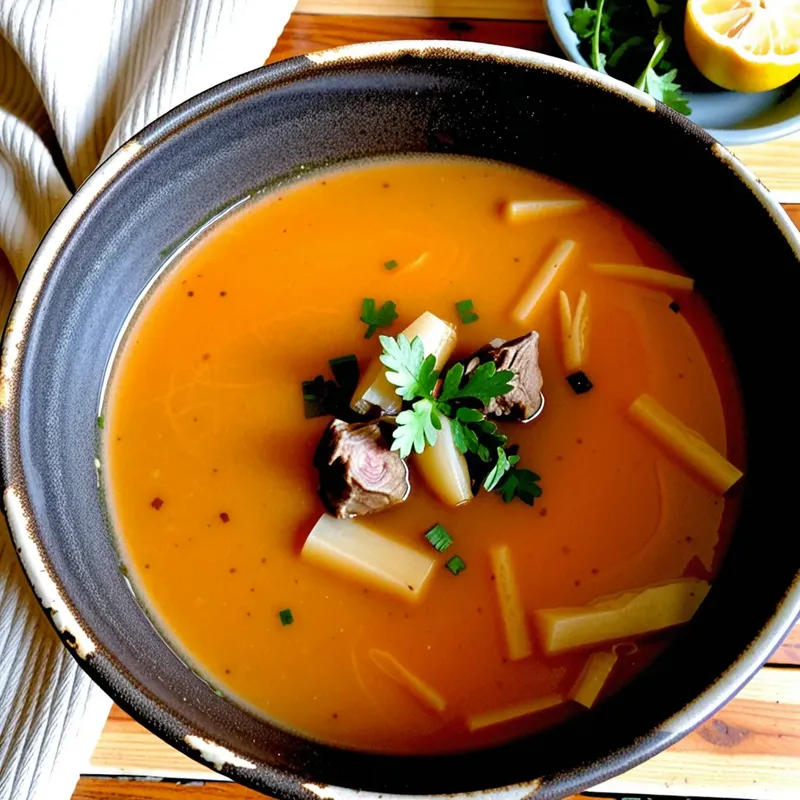 Рецепт Шурпа из баранины с финиками и кардамоном