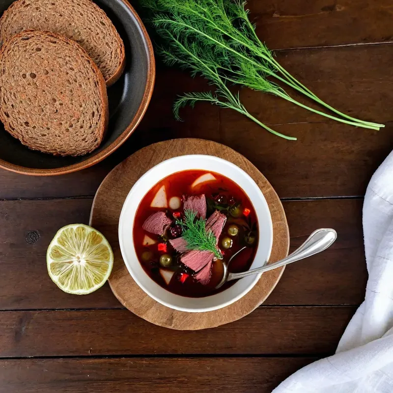 Рецепт Солянка с дичью и брусникой