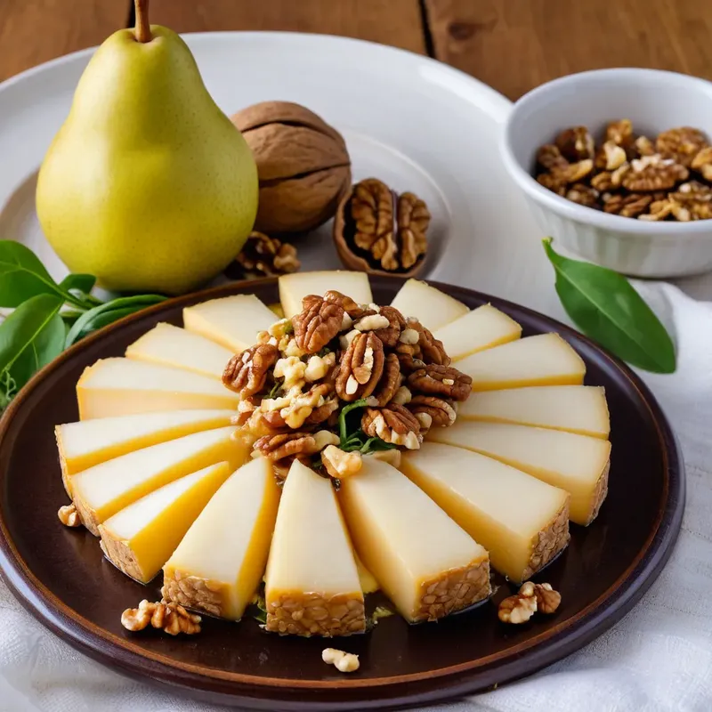Рецепт Сырные бризоли с грушей и грецким орехом