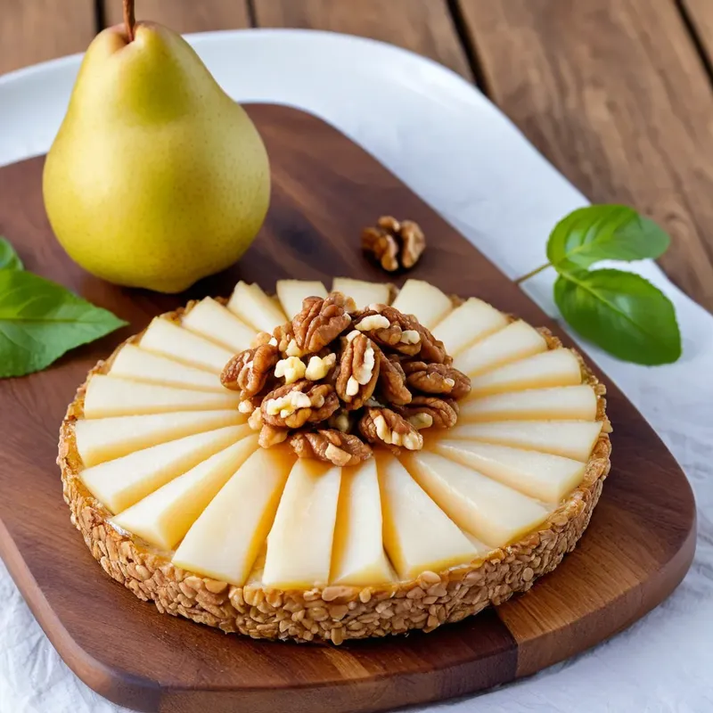Рецепт Сырные бризоли с грушей и грецким орехом