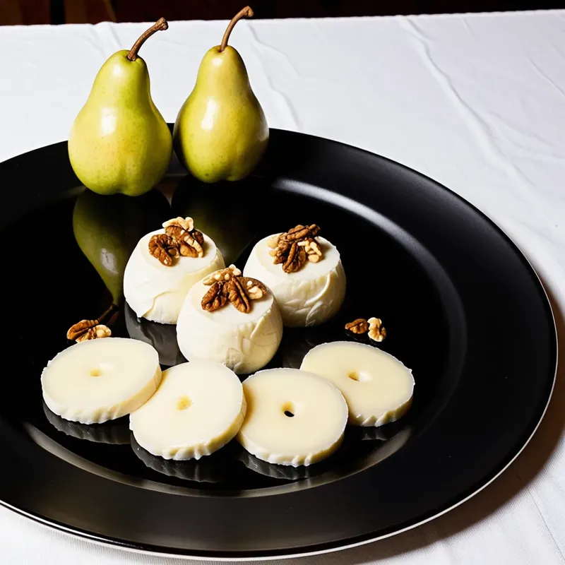 Рецепт Сырные роллы с грушей и грецким орехом