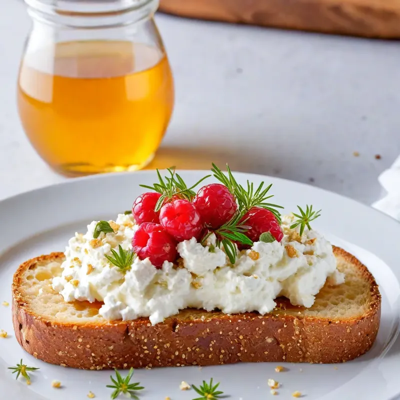 Рецепт Тост с кремом из феты и мёдом