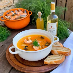 Буйабес с морским черенком и укропом