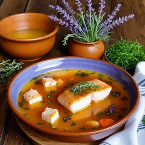 Буйабес с треской и лавандовым медом