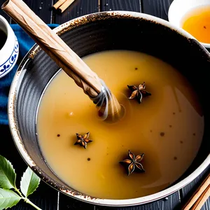 Бульон для фо с бадьяном и корицей