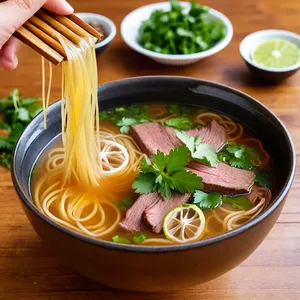 Бульон для фо с лаймом и кинзой