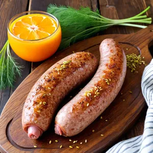 Домашняя колбаса с апельсином и фенхелем