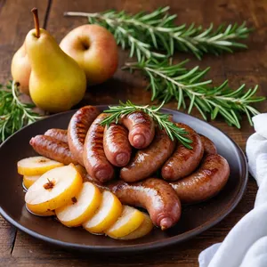 Домашняя колбаса с грушей и кардамоном