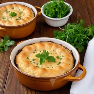 Грибной жюльен с трюфельным маслом