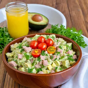 Яичный салат с тунцом и каперсами