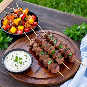 Кебаб из баранины с финиковым маринадом и кардамоном