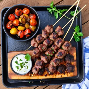 Кебаб из баранины с инжирным маринадом и зирой