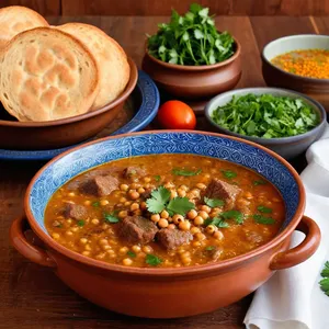 Харира с бараниной и кабачками