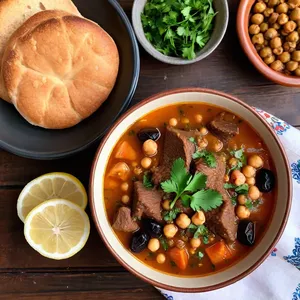 Харира с бараниной и сливой
