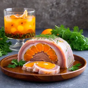 Холодец из индейки с апельсином и гвоздикой