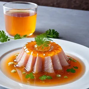 Холодец из куриных крылышек с имбирем и медом