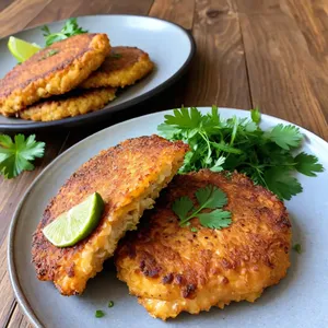 Котлеты из форели с кинзой и лаймом