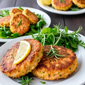 Котлеты из горбуши с розмарином и лимонной цедрой