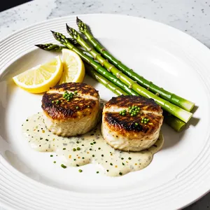 Котлеты из скумбрии с укропом и горчичным соусом