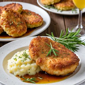 Котлеты с пряными травами и чесночным маслом