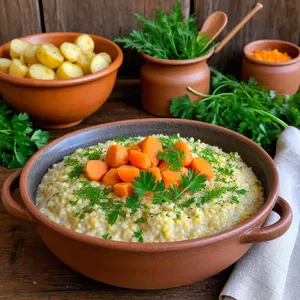 Кулеш с картофелем и зеленью