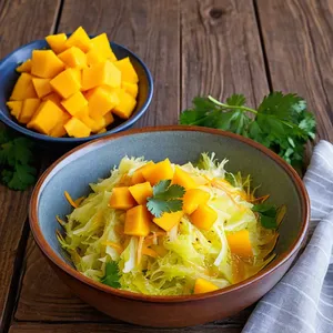 Квашеная капуста с манго и куркумой