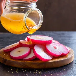 Квашеная редька с медом и горчицей