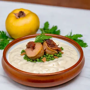 Манты с айвой и уткой