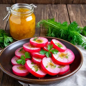 Маринованная редька с медом и горчицей