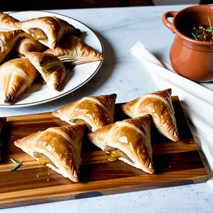 Мясные веерки с грушевым чатни и эстрагоном