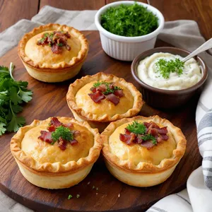Мини-пирожки с беконом и картофелем