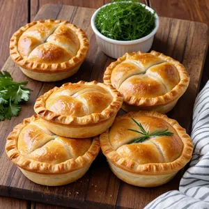 Мини-пирожки с говядиной и карамелизированным луком