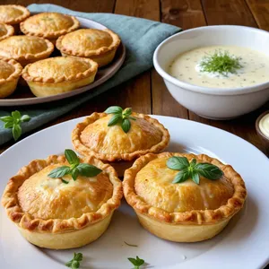 Мини-пирожки с кабачком и пармезаном