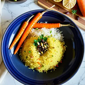 Овощной плов с пастернаком и фисташками