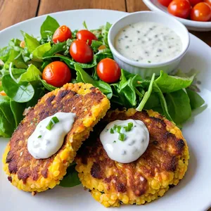 Овощные котлеты с фасолью и кус-кусом