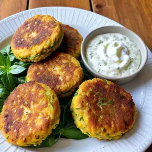 Овощные котлеты с кабачком и кукурузной мукой