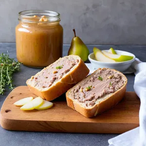 Паштет из свинины с грушей и тимьяном