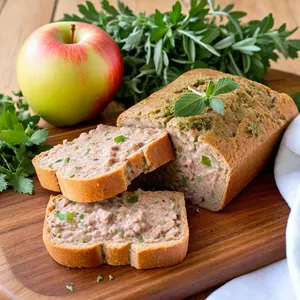Паштет из свинины с яблоками и шалфеем