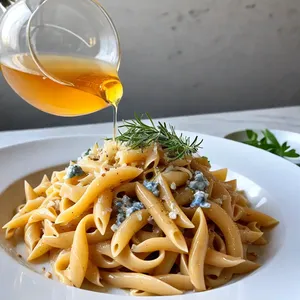 Паста из копченой груши с голубым сыром и медом