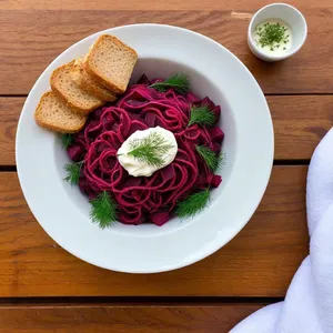 Паста из копченой свеклы с хрено-сливочным сыром и укропом