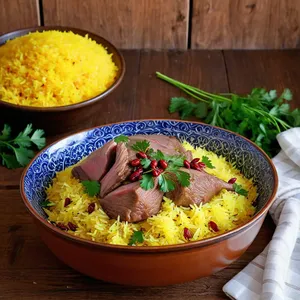 Плов с ягненком и барбарисом