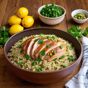 Плов с индейкой и фисташками