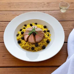 Плов с кроликом и трюфелями