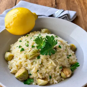 Ризотто с артишоками и лимоном