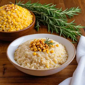 Ризотто с кукурузой и розмарином