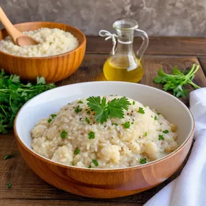 Ризотто с цветной капустой и трюфельным маслом
